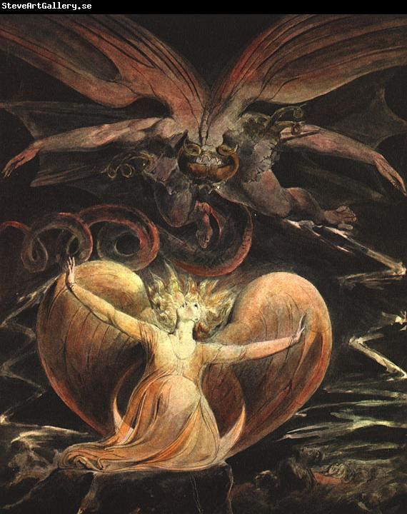 William Blake The Great Red Dragon and the Woman Clothed with the Sun